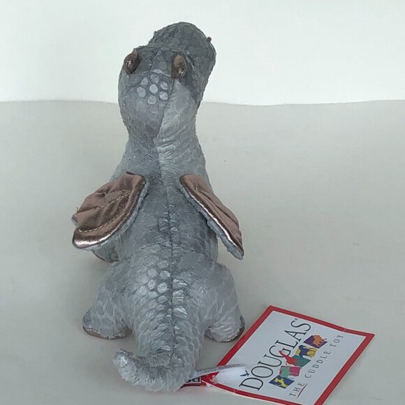 New w/ Tag Douglas Plush Hydra Silver Baby Dragon 8.5" - Picture 9 of 10